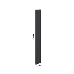 Modernform Cabinet Onyx Black Shaker 3" W X 30" H Wall Filler