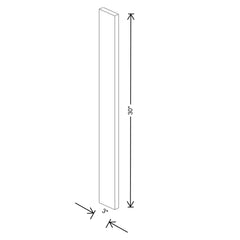 Fabuwood Ovela Catalina Como Ash 1 3" W X 30" H Wall Filler