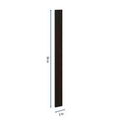 J&K Espresso K8 Wall Filler 3" W x 36" H