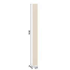 J&K Pearl Glazed H9 Wall Filler 3" W x 36" H