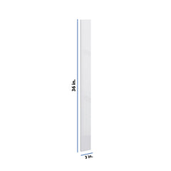 Modernform Cabinet Gloss White 3" W X 36" H Wall Filler