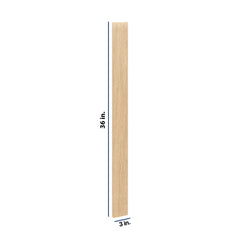 Modernform Cabinet Natural Oak 3" W X 36" H Wall Filler