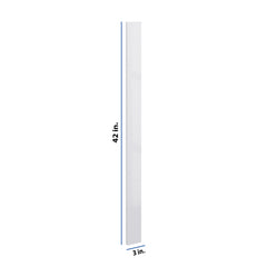Modernform Cabinet Gloss White 3" W X 42" H Wall Filler