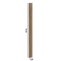 Modernform Cabinet Walnut 3" W X 42" H Wall Filler