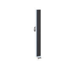 Modernform Cabinet Onyx Black Shaker 3" W X 42" H Wall Filler