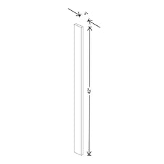 Fabuwood Allure Echo Mocha 3" W X 42" H Wall Filler