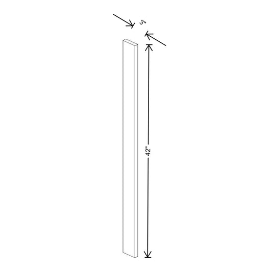 Fabuwood Quest Discovery Frost 3" W X 42" H Wall Filler
