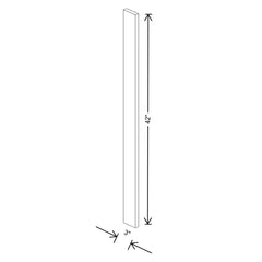 Fabuwood Ovela Catalina Ida 2 3" W X 42" H Wall Filler