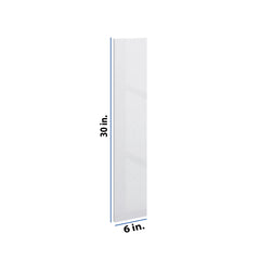 Modernform Cabinet Gloss White 6" W X 30" H Wall Filler