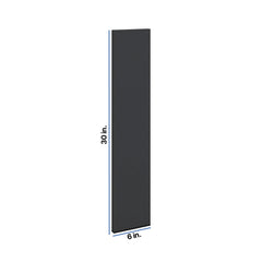 Modernform Cabinet Onyx Black Shaker 6" W X 30" H Wall Filler