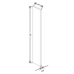 Fabuwood Allure Galaxy Cabernet Red 6" W X 30" H Wall Filler