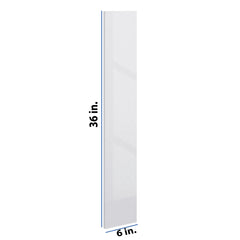 Modernform Cabinet Gloss White 6" W X 36" H Wall Filler