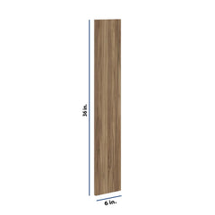 Modernform Cabinet Walnut 6" W X 36" H Wall Filler