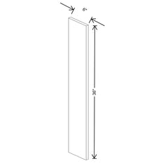 Fabuwood Ovela Catalina Frappe 1 6" W X 36" H Wall Filler