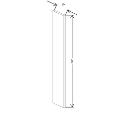 Fabuwood Ovela Catalina Como Ash 1 6" W X 39" H Wall Filler