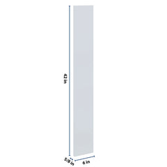 J&K White Shaker S8 Wall Filler 6" W x 42" H