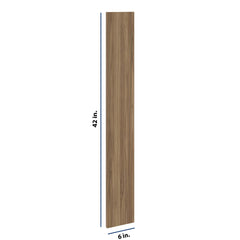Modernform Cabinet Walnut 6" W X 42" H Wall Filler