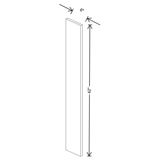 Fabuwood Value Premium Hallmark Frost 6" W X 42" H Wall Filler