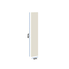 Modernform Cabinet Slim Dove White 6" W X 42" H Wall Filler
