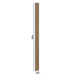 Modernform Cabinet Walnut 6" W X 96" H Tall Filler