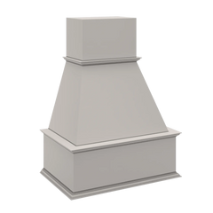 CNC Luxor Misty Grey 30" W Traditional Wood Hood