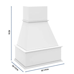 cnc-luxor-white-30-w-traditional-wood-hood