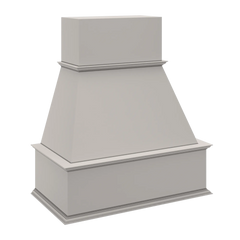 CNC Luxor Misty Grey 36" W Traditional Wood Hood