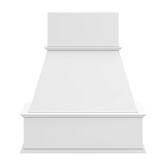 CNC Luxor 5-Piece White 36" W Traditional Wood Hood