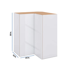 Modernform Cabinet Gloss White 24" W X 30" H X 12" D Wall Easy Reach Cabinet