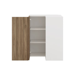 Modernform Cabinet Walnut 24" W X 30" H X 12" D Wall Easy Reach Cabinet