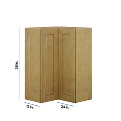 Modernform Cabinet Natural Shaker 24" W X 36" H X 12" D Wall Easy Reach Cabinet