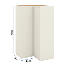 Modernform Cabinet Slim Dove White 24" W X 42" H X 12" D Wall Easy Reach Cabinet