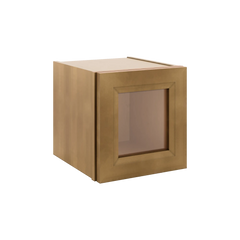 J&K Butterscotch B8 Wall Glass Cabinet - 12" W x 12" H (No Glass Insert)