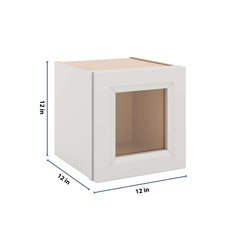 J&K Pure B5 Wall Glass Cabinet - 12" W x 12" H (No Glass Insert)
