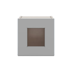 J&K Castle Grey S5 Wall Glass Cabinet - 12" W x 12" H (No Glass Insert)