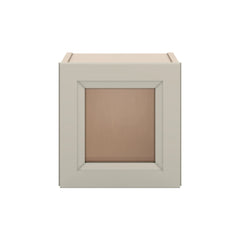 J&K Pebble B6 Wall Glass Cabinet - 12" W x 12" H (No Glass Insert)