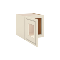 J&K Pearl Glazed H9 Wall Glass Cabinet - 12" W x 12" H (No Glass Insert)