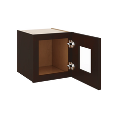 J&K Java Coffee S1 Wall Glass Cabinet - 12" W x 12" H (No Glass Insert)