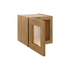 J&K Butterscotch B8 Wall Glass Cabinet - 12" W x 12" H (No Glass Insert)