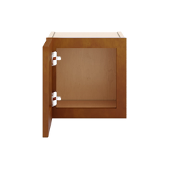 J&K Mocha Glazed K10 Wall Glass Cabinet - 12" W x 12" H (No Glass Insert)