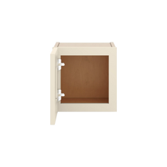 J&K Pearl Glazed H9 Wall Glass Cabinet - 12" W x 12" H (No Glass Insert)
