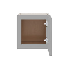 J&K Castle Grey S5 Wall Glass Cabinet - 12" W x 12" H (No Glass Insert)