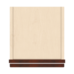 J&K Mahogany J5 Wall Glass Cabinet - 12" W x 12" H (No Glass Insert)