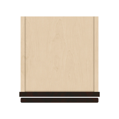 J&K Espresso K8 Wall Glass Cabinet - 12" W x 12" H (No Glass Insert)