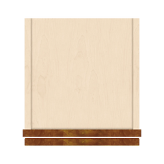 J&K Mocha Glazed K10 Wall Glass Cabinet - 12" W x 12" H (No Glass Insert)