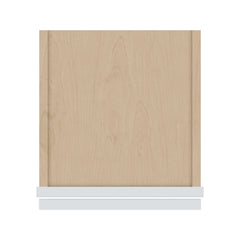 J&K White Shaker S8 Wall Glass Cabinet - 12" W x 12" H (No Glass Insert)