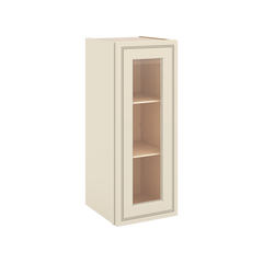 J&K Pearl Glazed H9 Wall Glass Cabinet - 12" W x 30" H (No Glass Insert)