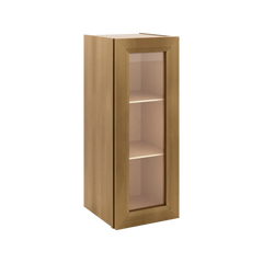 J&K Butterscotch B8 Wall Glass Cabinet - 12" W x 30" H (No Glass Insert)