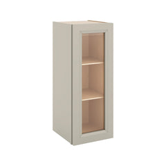 J&K Pebble B6 Wall Glass Cabinet - 12" W x 30" H (No Glass Insert)