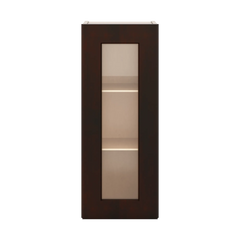 J&K Java Coffee S1 Wall Glass Cabinet - 12" W x 30" H (No Glass Insert)